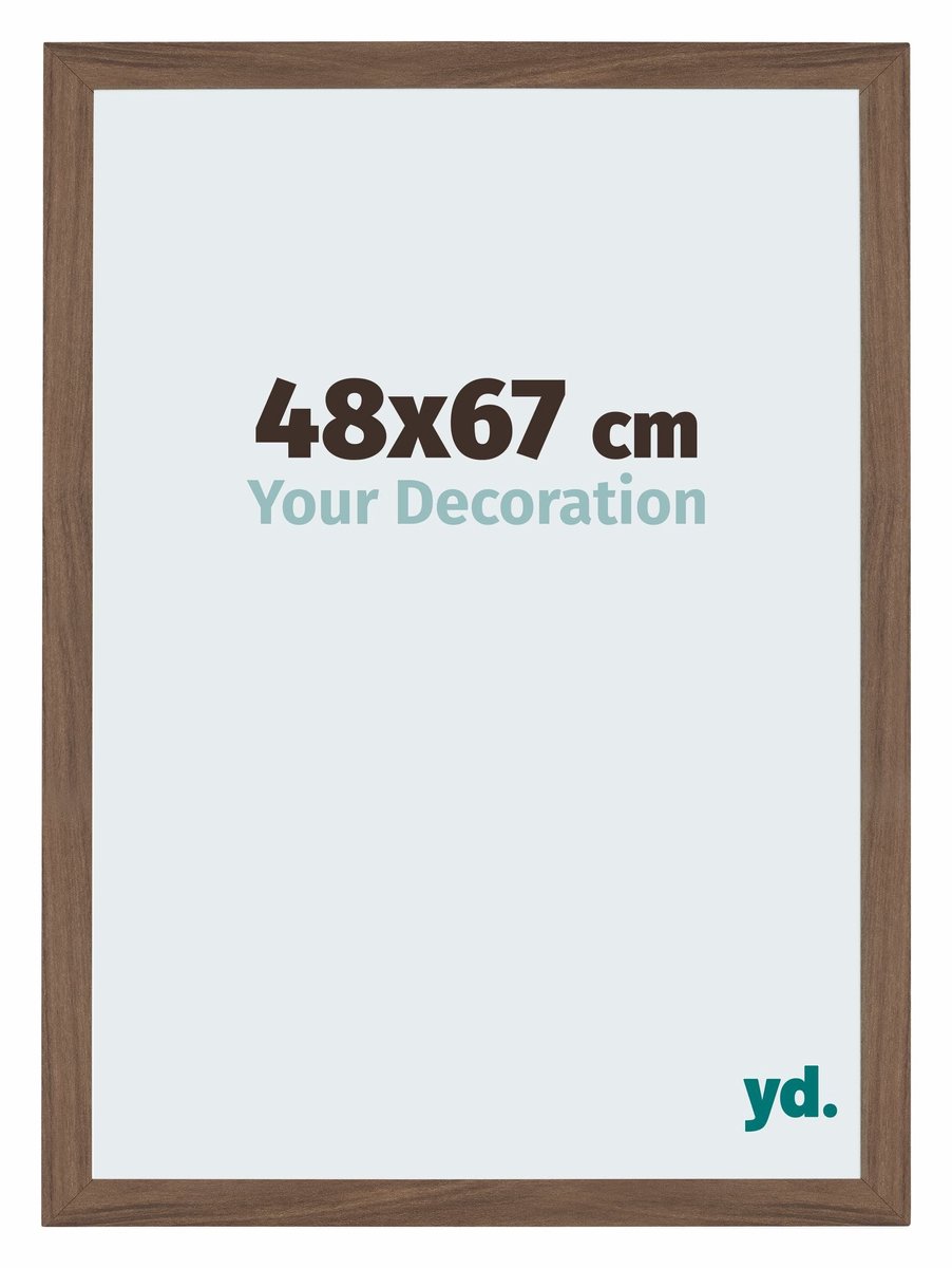 Your Decoration - Puzzellijst 48x67 cm - Walnoot Donker - Puzzellijst 500-1000 stukjes - MDF Fotolijst - Mura