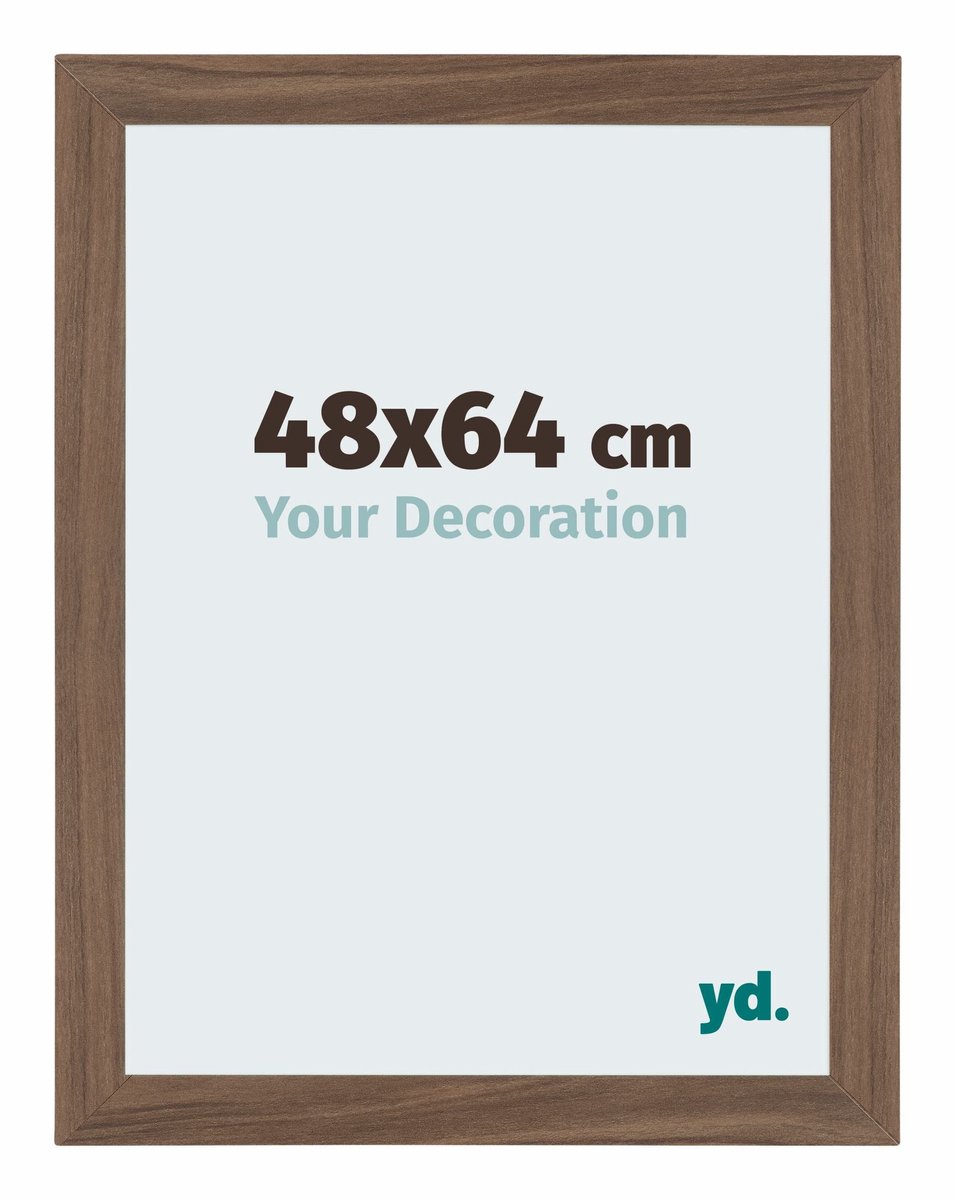 Your Decoration - Puzzellijst 48x64 cm - Walnoot Donker - Puzzellijst 500-1000 stukjes - MDF Fotolijst - Mura