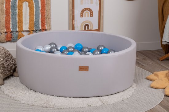 RUGUIES- Ballenbak Voor Kinderen-Baby Bal Park-Ballenbad Xxl-Opvouwbaar Ballenbad- Ball Pool-120x30cm (Ballen Niet Inbegrepen) (CONSTRUCTIONS