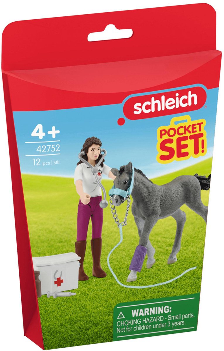 Schleich Horse Club Mevrouw Kramer met veulen speelset thumbnail 6