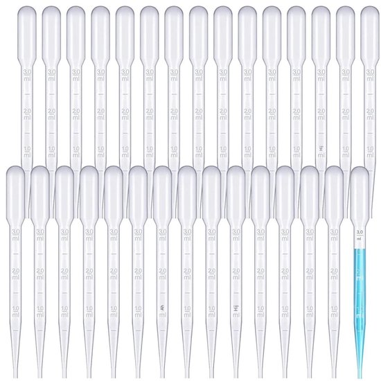 4st 1ml Druppelaar met 4st Fles, Glazen Druppelaar met Metingen Pipetten Druppelaar met Rubberen Kop Oogdruppelaars Glazen Pipet voor Medicijnen Essentiële Oliën Voeden Oorlaboratorium