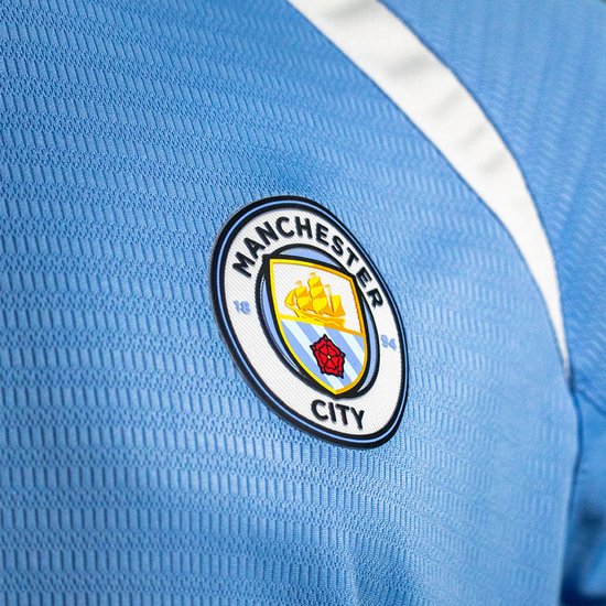 Maillot domicile Manchester City Homme 2025/2026 - Taille M - Vêtements de sport - Maillot de football - Adultes - Boutique des supporters de Manchester City - Produits dérivés