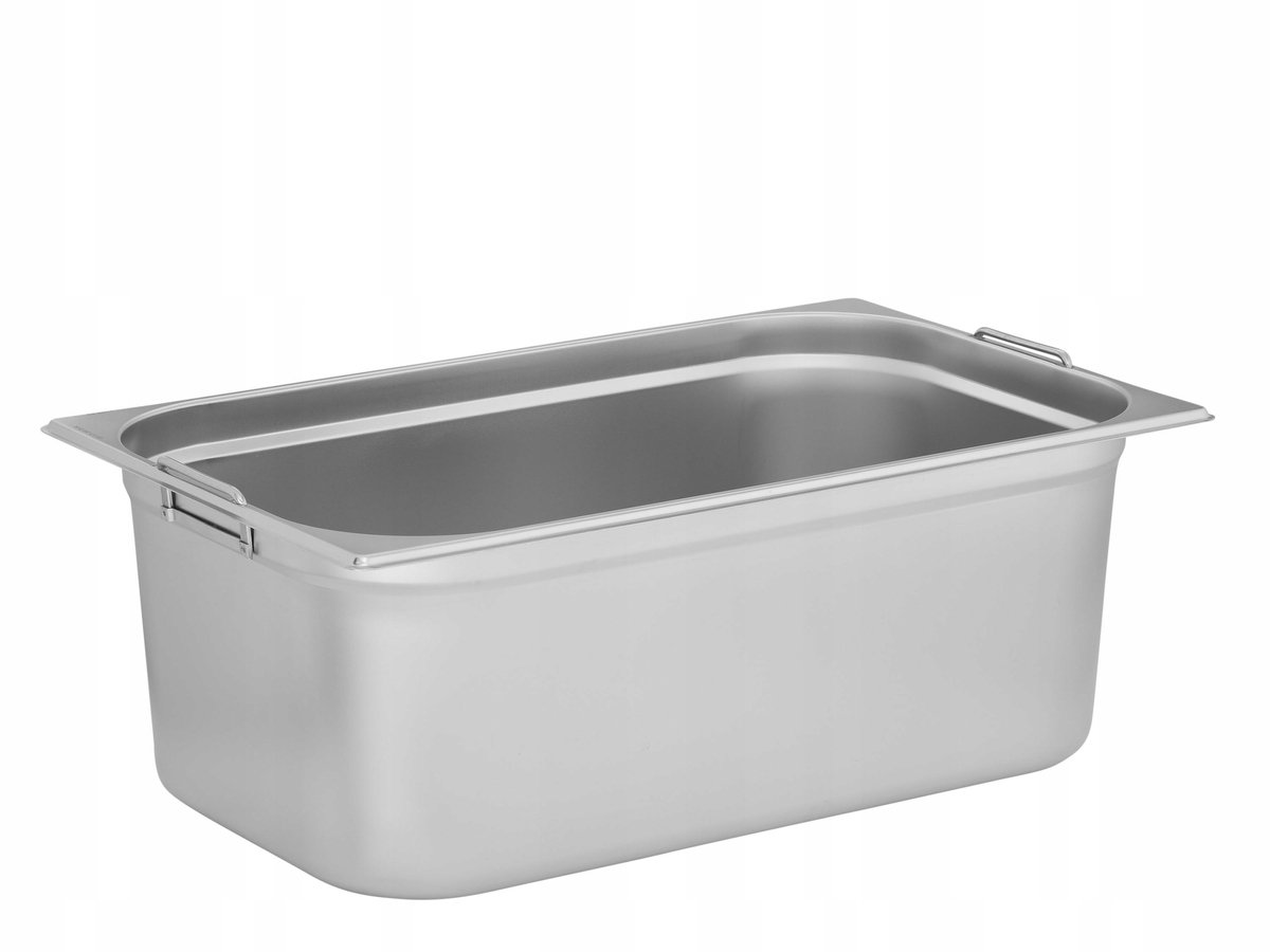 Gastronorm GN 1/1 Achterwand 200mm RVS met handvat - 25,6L