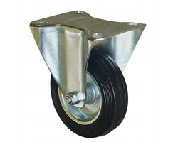 Wiko Vast Wiel Ø100mm Rubber 100kg voor Industriële Karren