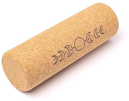 Yoga prop cilinder kurk Maanfasen - 30 cm x 10 cm — afbeelding 2