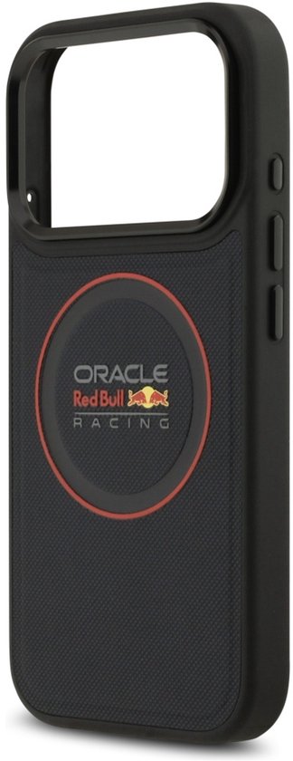 Coque arrière Red Bull Racing pour iPhone 17 Pro - MagSafe - Cuir PU maillé - Bleu marine