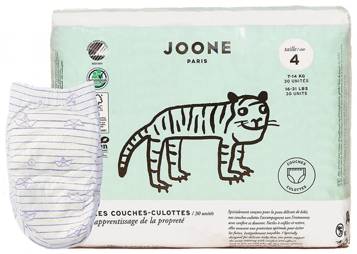 Joone Luiers Maat 4 (7-14 kg) 30 Eenheden (Kleur : Blauw)