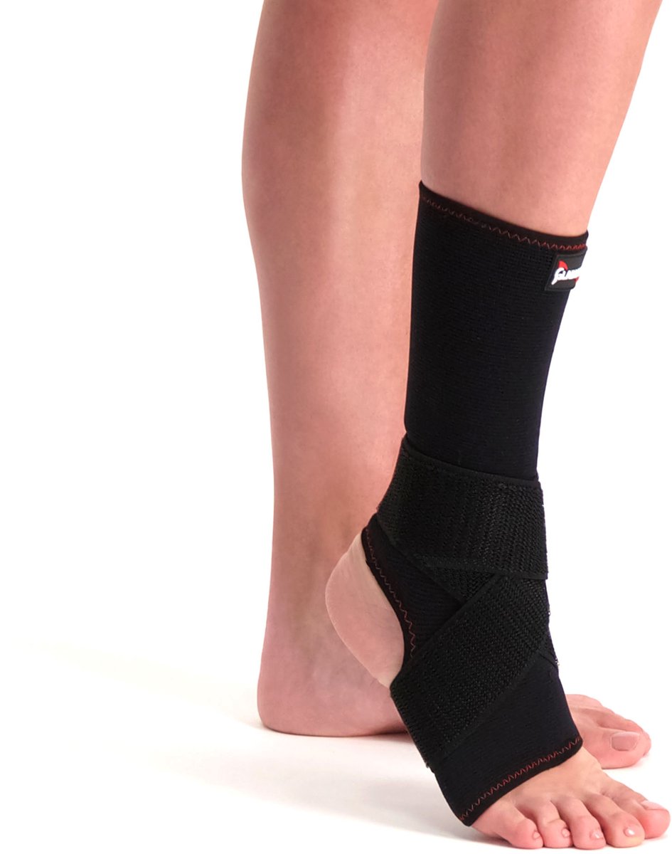 Gladiator Sports Premium Enkelbrace - Enkelsteun - Enkel Bandage - Comfort Fit - Zwart - M