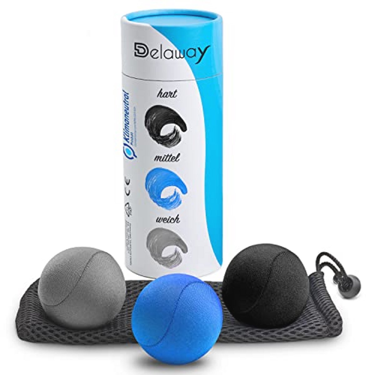 Anti-stressbalset voor volwassenen - Handtherapieballen en Vouwballen voor Ontspanning en Stressvermindering