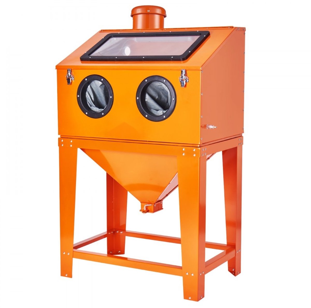 Zandstraalcabine - Straalcabine Met Afzuiging - 90 Gallon - 1,8 Gallon Stofafzuiger - 40–120 PSI Werkdruk - Met Onderstel - Incl. Straalpistool + 4 Mondstukken - Zware Uitvoering