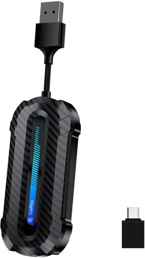 CarPlay Dongle - 2-in-1 USB Type C Draadloze Autoadapter, Draadloze CarPlay & Android Auto, Converteert Bedraad Android Auto naar Draadloos