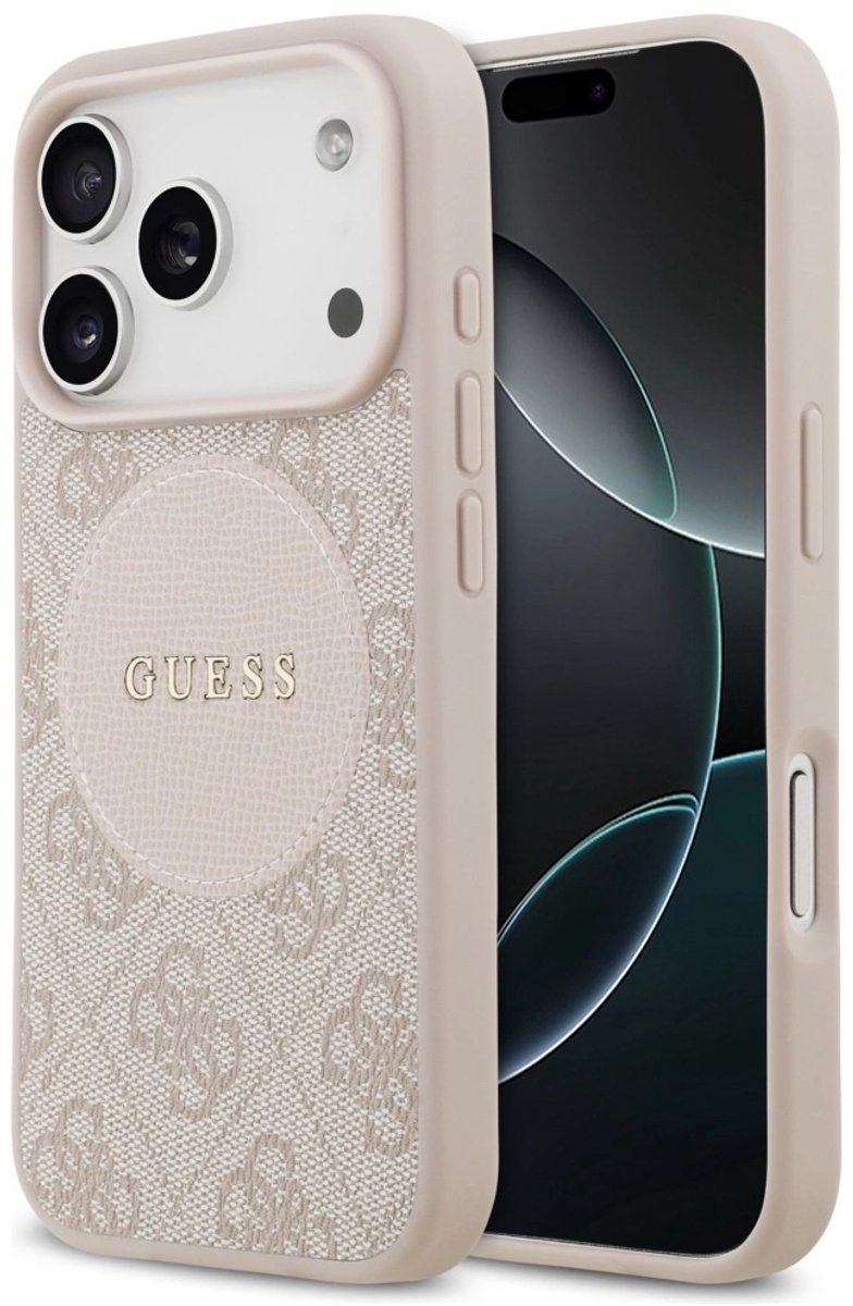 Guess Case 4G Circle Classic Logo Voor Iphone 17 Pro Magsafe Cover