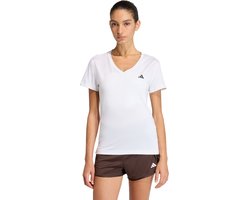 Adidas Adidas Performance Workout Essentials V-Neck T-Shirt - Dames - Wit
