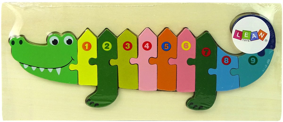 Set Houten Puzzels Krokodilnummers