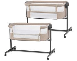 Kinderkraft NESTE UP 2 Co-sleeper - 2-in-1 - 5 hoogtes - Met matras - Beige