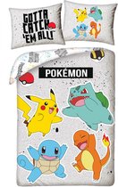 Pokémon Dekbedovertrek Charmander - Eenpersoons - 140 x 200 + 70 x 90 cm - Polyester