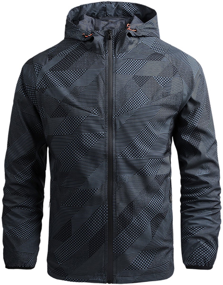 YOUTHUP Jack - Tweekleurig en Jacquard Outdoorjas - XL