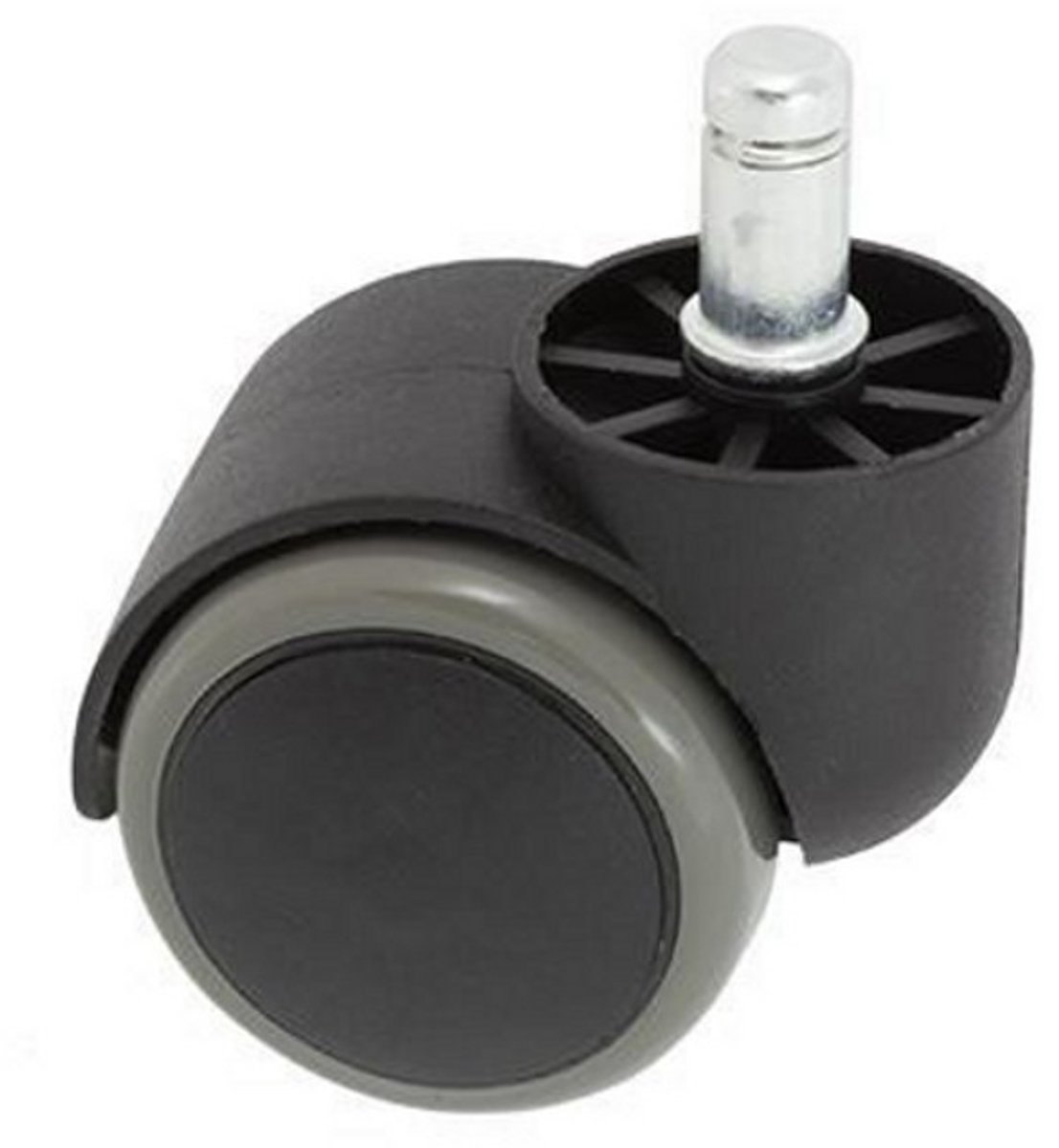 Gumene Zwenk Wielen voor Stoelen en Meubels - 8mm Pin