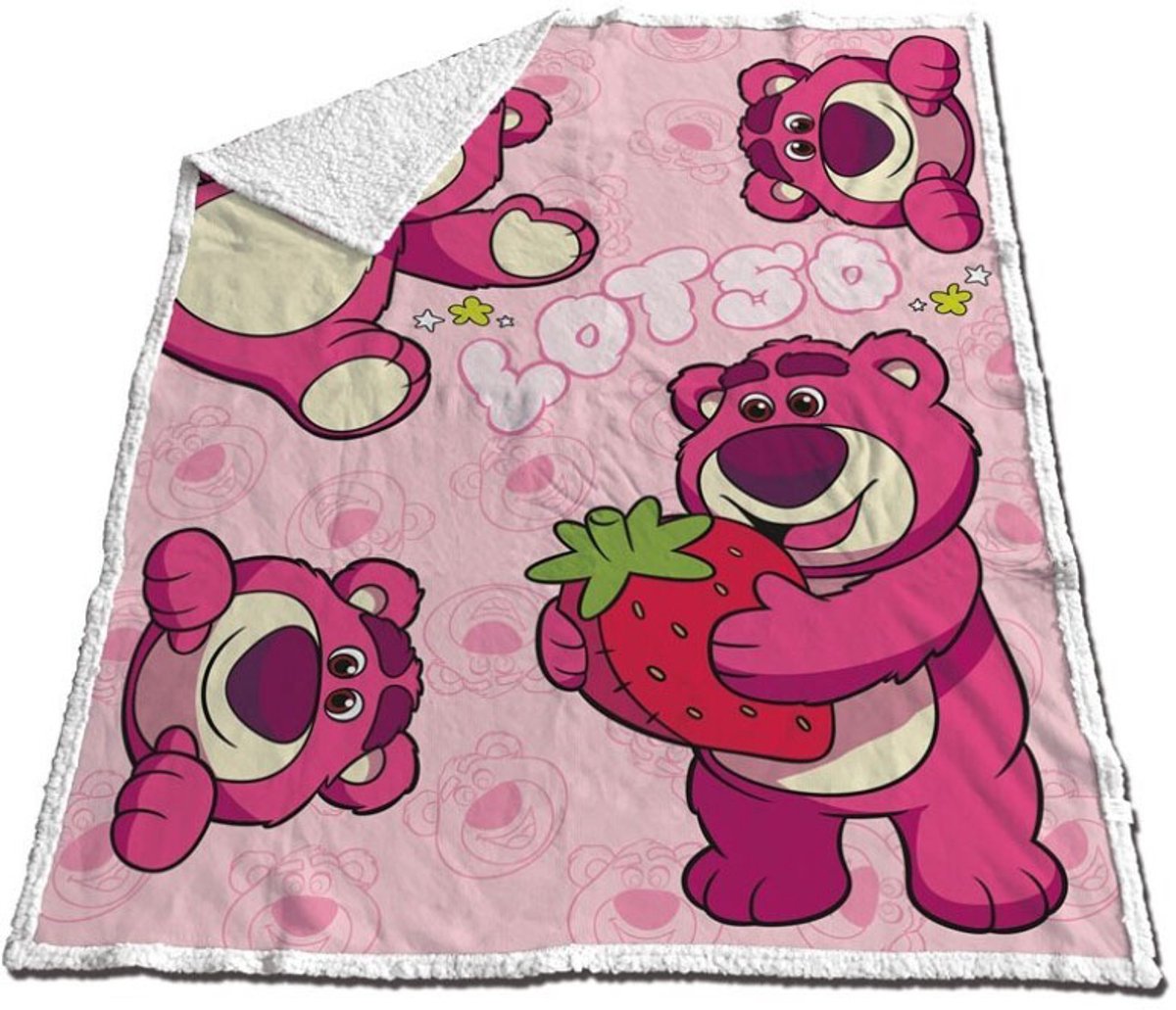 Toy Story Lotso Sherpa fleece plaid 130 x 170 cm - polyester