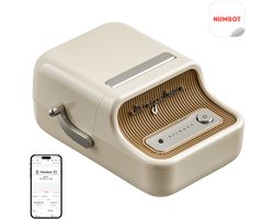 Niimbot B21 Pro Labelprinter - creamy white - draadloos - printbreedte 20-50mm - direct thermisch - 300dpi - 1500mAh