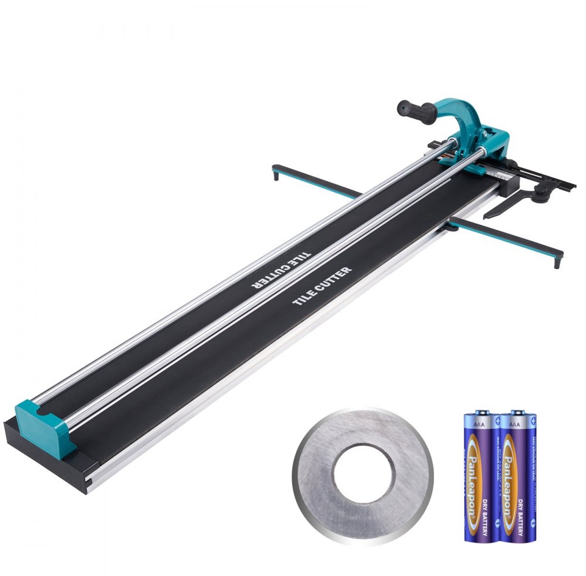 Tegelsnijder - Handmatige Tegelsnijmachine - Dubbele Geleiderails - Snijlengte 120 cm - Snijdikte 4-15 mm - Minimale Snijbreedte 2,5 cm - Inclusief Extra Snijwiel
