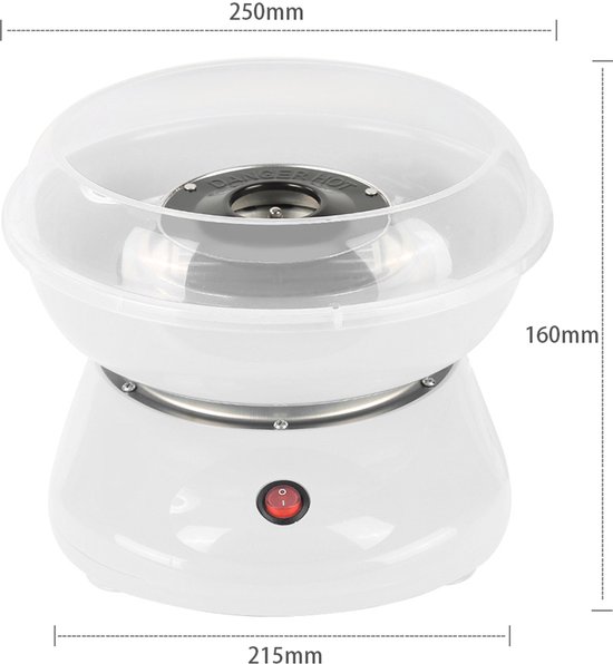PIPIPOXER-Suikerspinmachine, Suikerspinmaker, Suikerspinapparaat- Kinderfeestje,Blauw — afbeelding 5