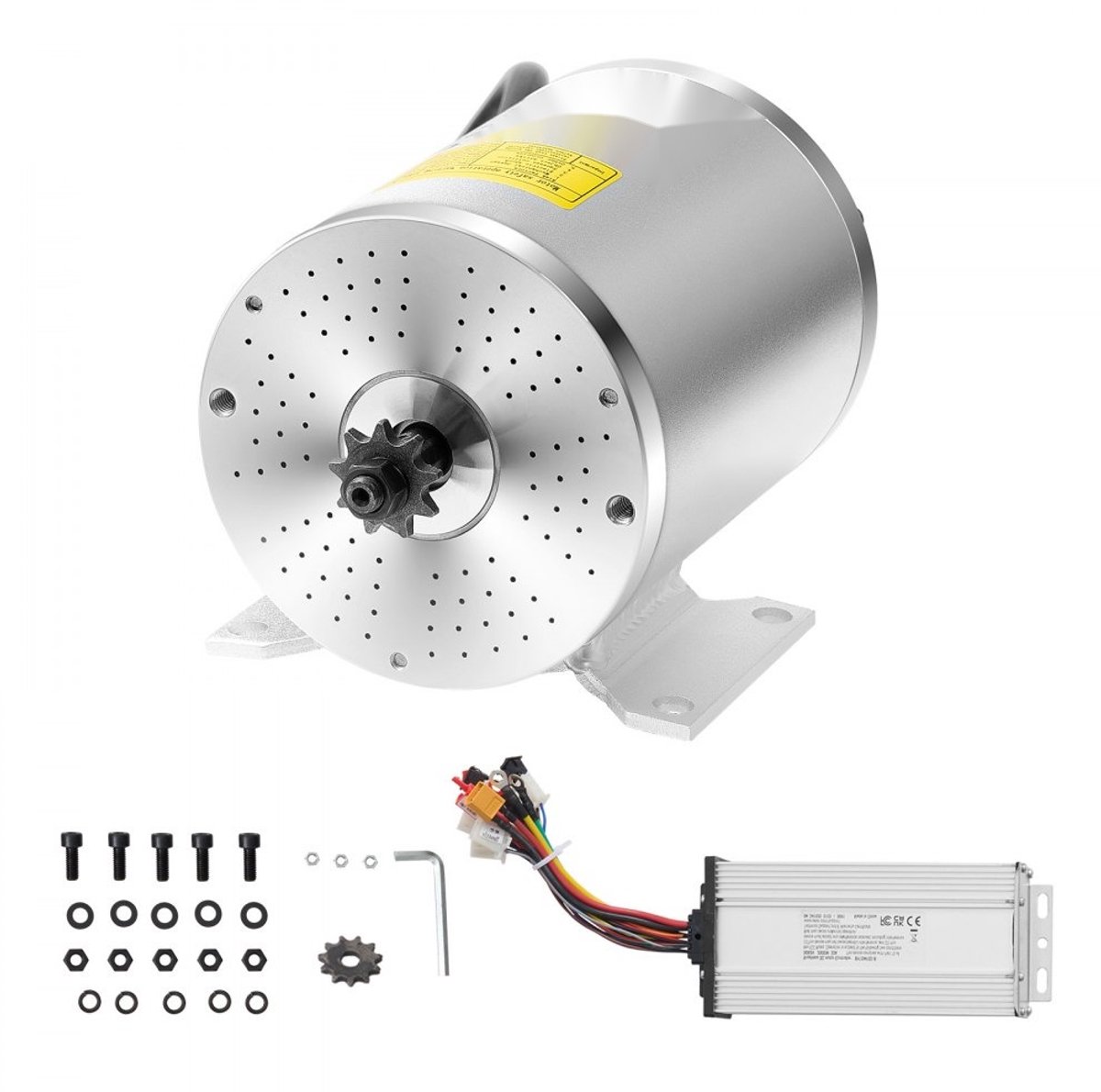 Borstelloze DC-motor (BLDC) - Motorkit - 60V 2000W - 4500 RPM - Met Snelheidsregelaar - Voor Go-kart, E-bike, Scooter, Motorfiets