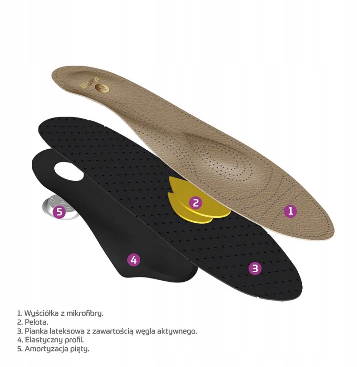 Mazbit MO302 Orthese Inlegzolen - Platvoet (Maat 44)