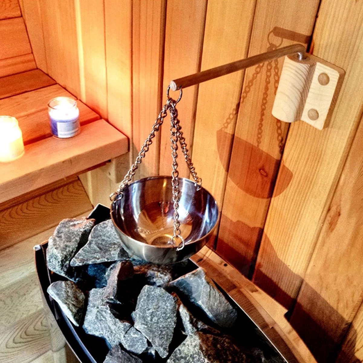Stunq® Sauna Aroma Schaal - Roestvrij Stalen Aroma Diffuser