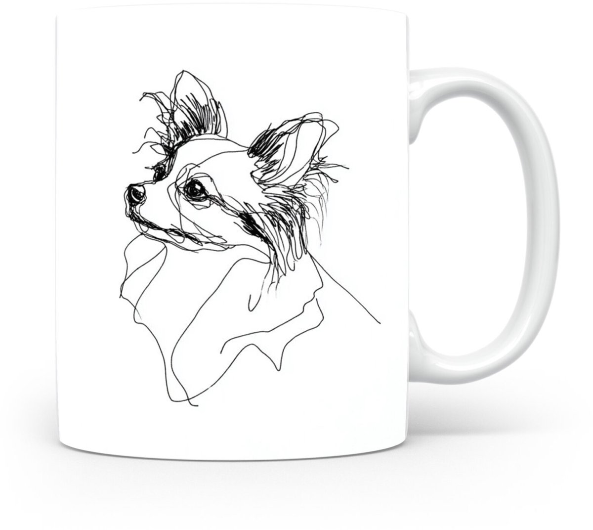 Beker Vlinderhondje (Papillon/Phalène)