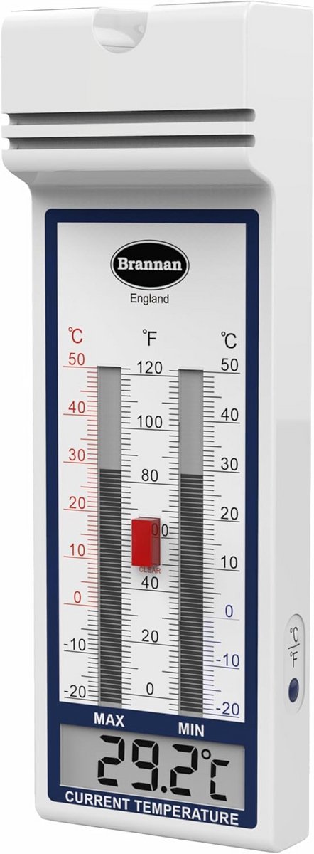 Digitale Max/Min Binnen/Buiten Thermometer met Geheugenfunctie