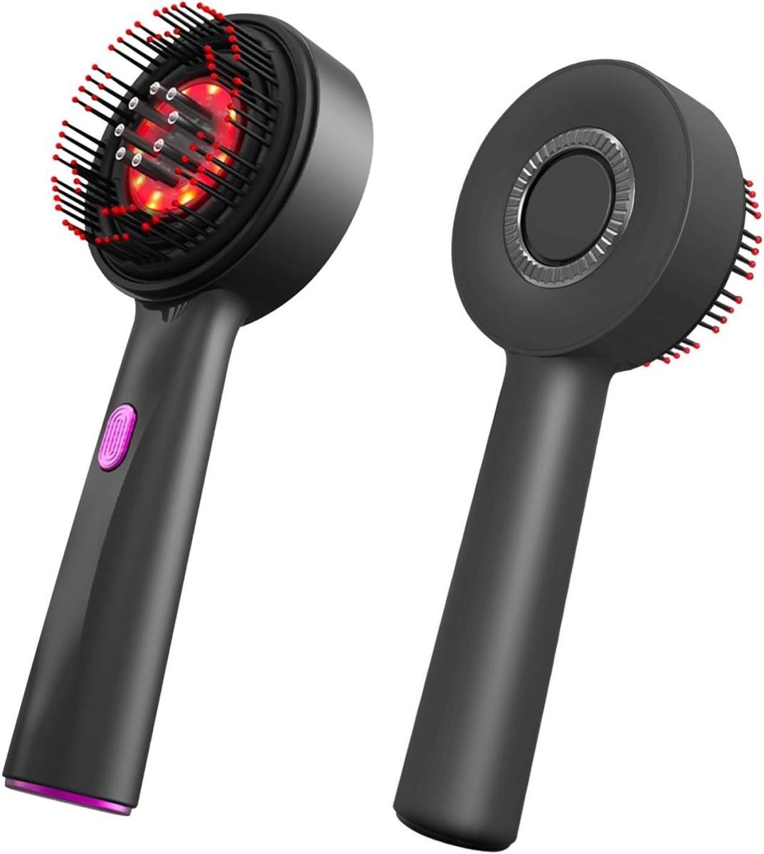 GELLDG Hoofdmassager - Elektrische hoofdhuidmassageborstel - Met rood licht - Serumreservoir - Haarolie-applicator - Waterdicht - Handig en ontspannend