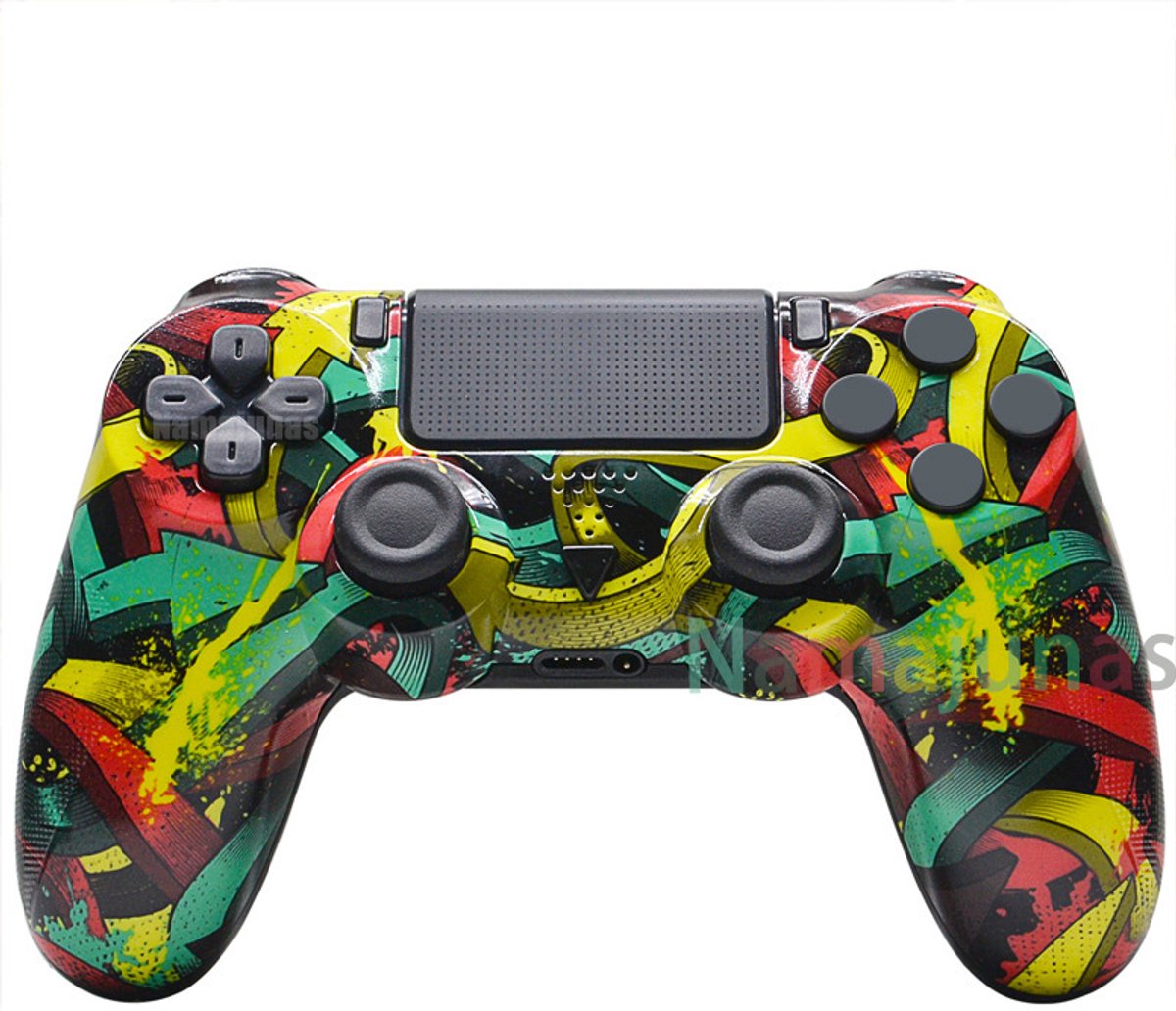 Namajunas - Draadloze Controller geschikt voor PS4/Pro/Slim/PC - Bluetooth gamepad - Geschikt voor Playstation 4 -Zes-assige sensor - LED-lichtbalk en touchscreen-functionaliteit - Audio Jack Input - Gaming Accesoires