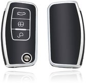 Auto Sleutelhoes voor Ford Explorer EV 2024,Afstandsbedieningen, Sleutelbox met Sleutelhanger Sleutelbehuizing Geschikt Auto Key Case Fob Vervanging Auto-Accessoires,Black-G