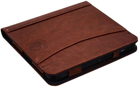 Hoesje Geschikt voor Kobo Libra H2O Sleepcover Luxe Hoes Cognac Bruin - ereader hoesje - cover van Merkloos — afbeelding 5