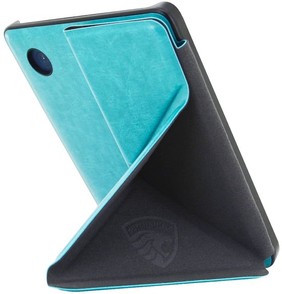 Origami Sleepcover - Hoesje Geschikt voor Kobo Clara BW - Book Case Hoes Cover - Turquoise - ereader hoesje - cover van Origami Sleepcover — afbeelding 5
