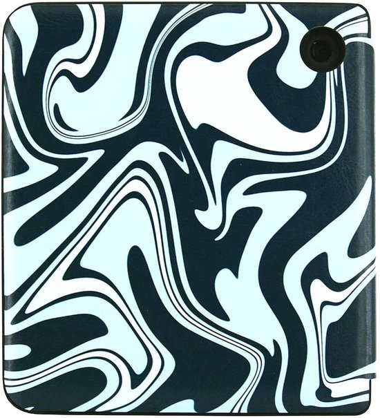 Origami Hoesje - Sleepcover Geschikt voor Kobo Libra Colour - Hoes Cover - Abstract Kleuren* - ereader hoesje - cover van Mobiparts — afbeelding 2