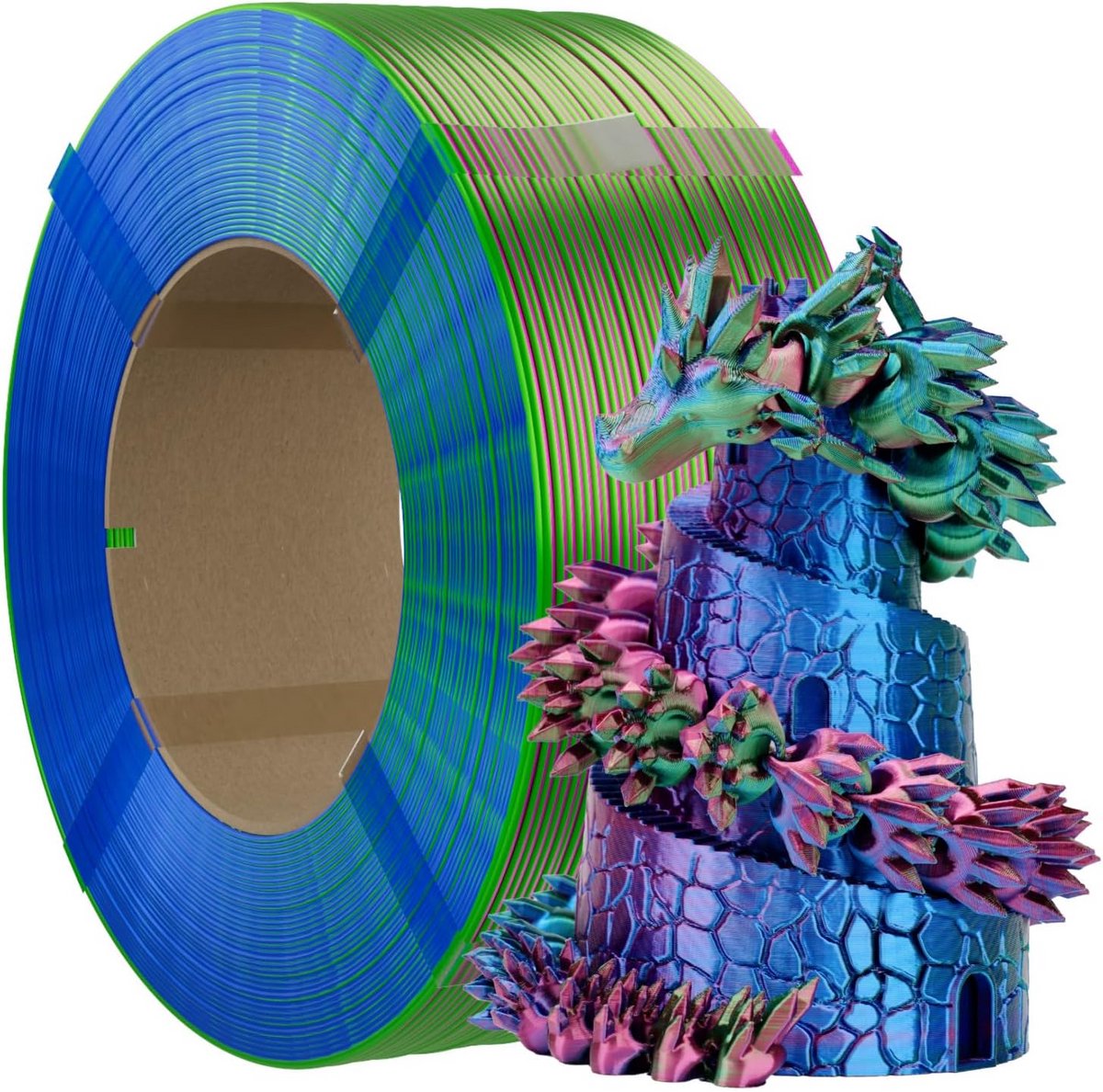 3D Printer Filament Zijde Gloeidraad 1.75 mm Drie Kleuren Rood Blauw Groen 1 kg