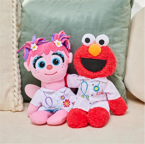 Sesamstraat Dokter Elmo Pluche Knuffel - 33 cm - Officieel Speelgoed voor Kinderen — afbeelding 5