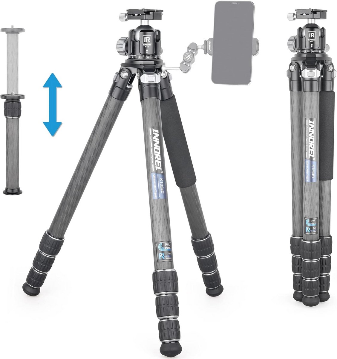 Professioneel Compact Reisstatief voor DSLR Camera - Draagbaar en Stevig