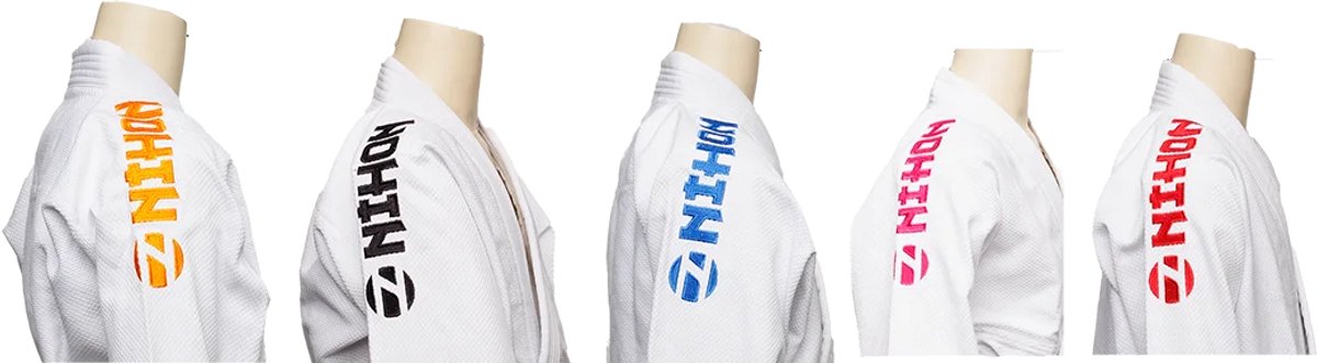 Judopak Nihon Rei 2.0 borduring | Zwart (Maat: 200)