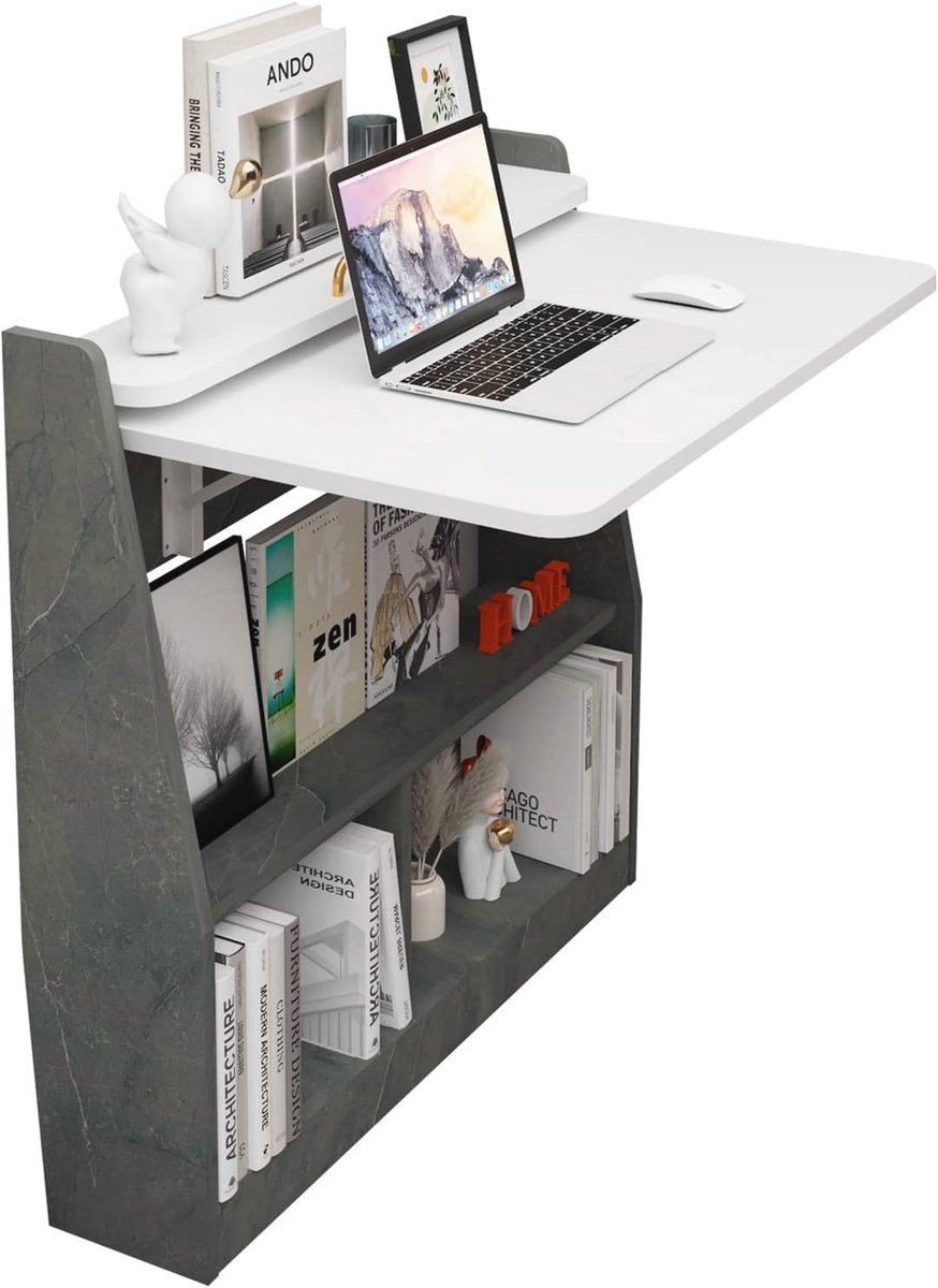 Moderne Wandtafel - Opklapbaar Bureau voor Thuiswerk en Gaming