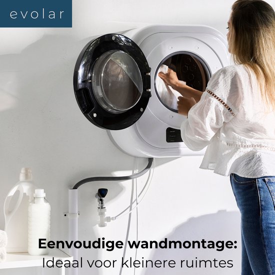 Evolar Mini Wasmachine met Droger - Wit van Evolar — afbeelding 3