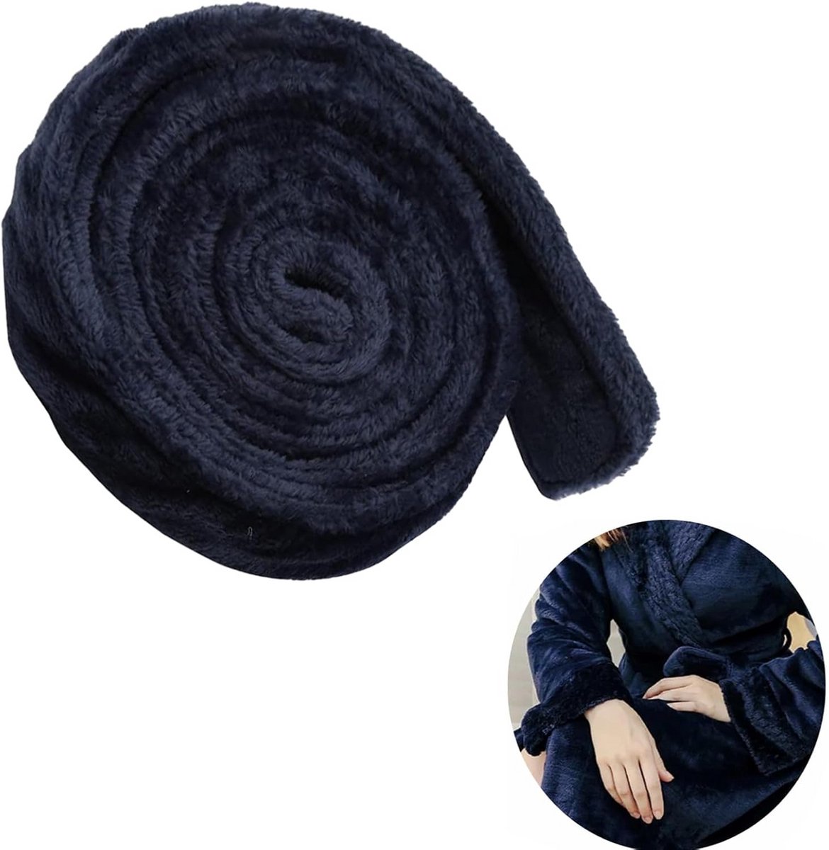 Flanellen Badjas Met Vervangriem - Plush Badjasriem voor Dames en Heren
