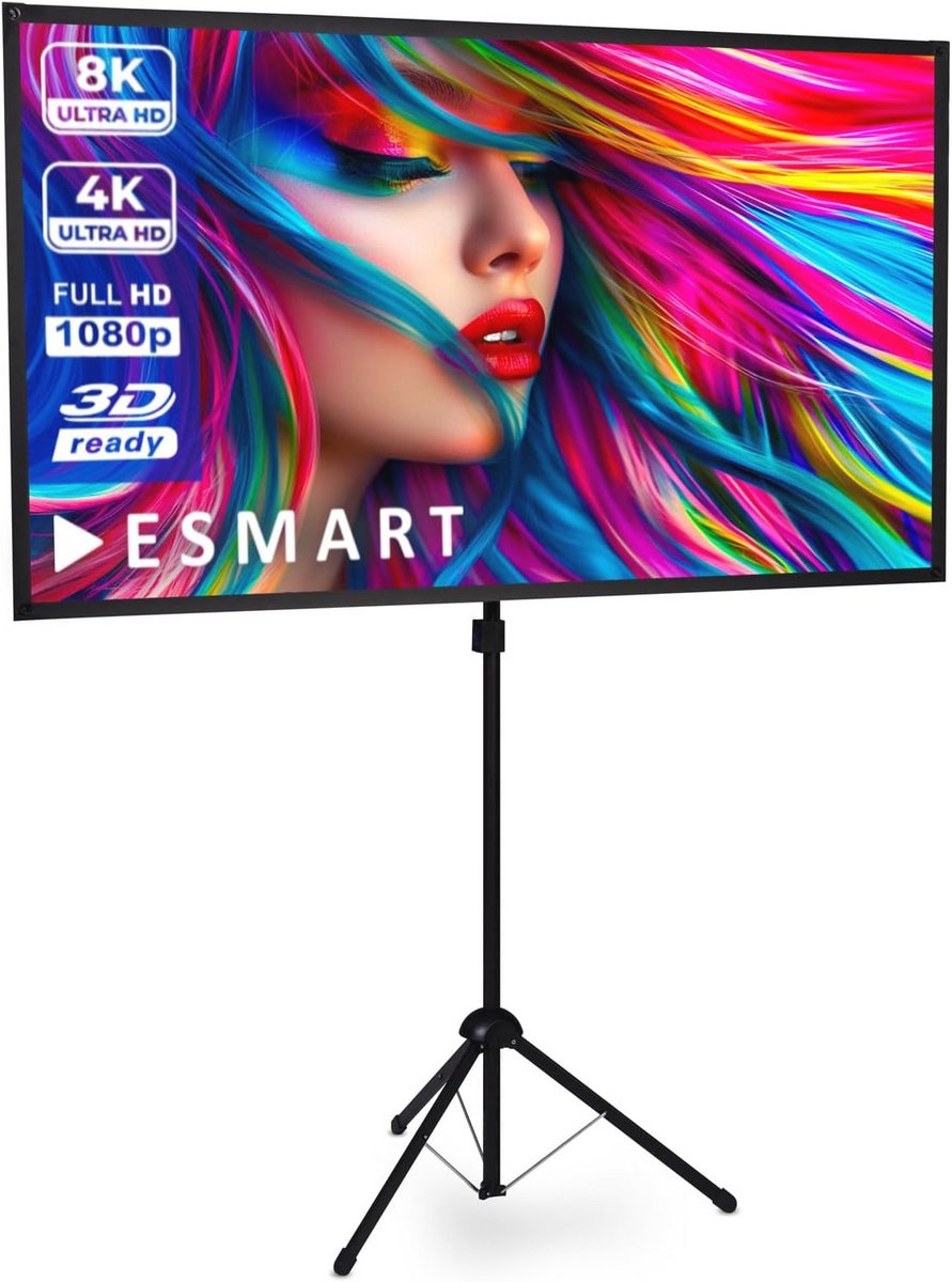 Ultralichtgewicht Driepootscherm 80" voor Home Cinema Projectoren