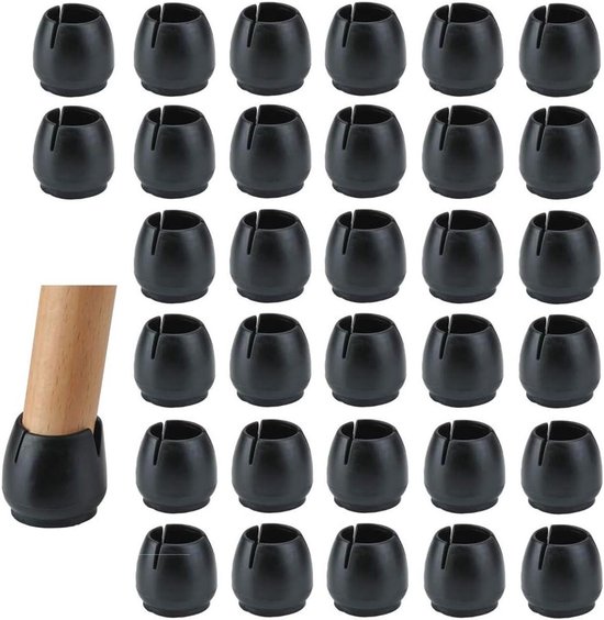 FLOOQ - Premium Stoelpootdoppen Vierkant - Franz - 25-34mm