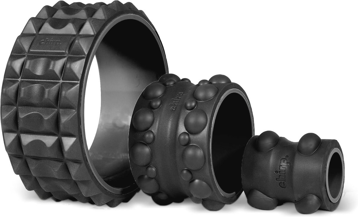 3-pack Massage Roller Set – 10 inch Acupressuur Wheel voor Rug- en Spiertherapie