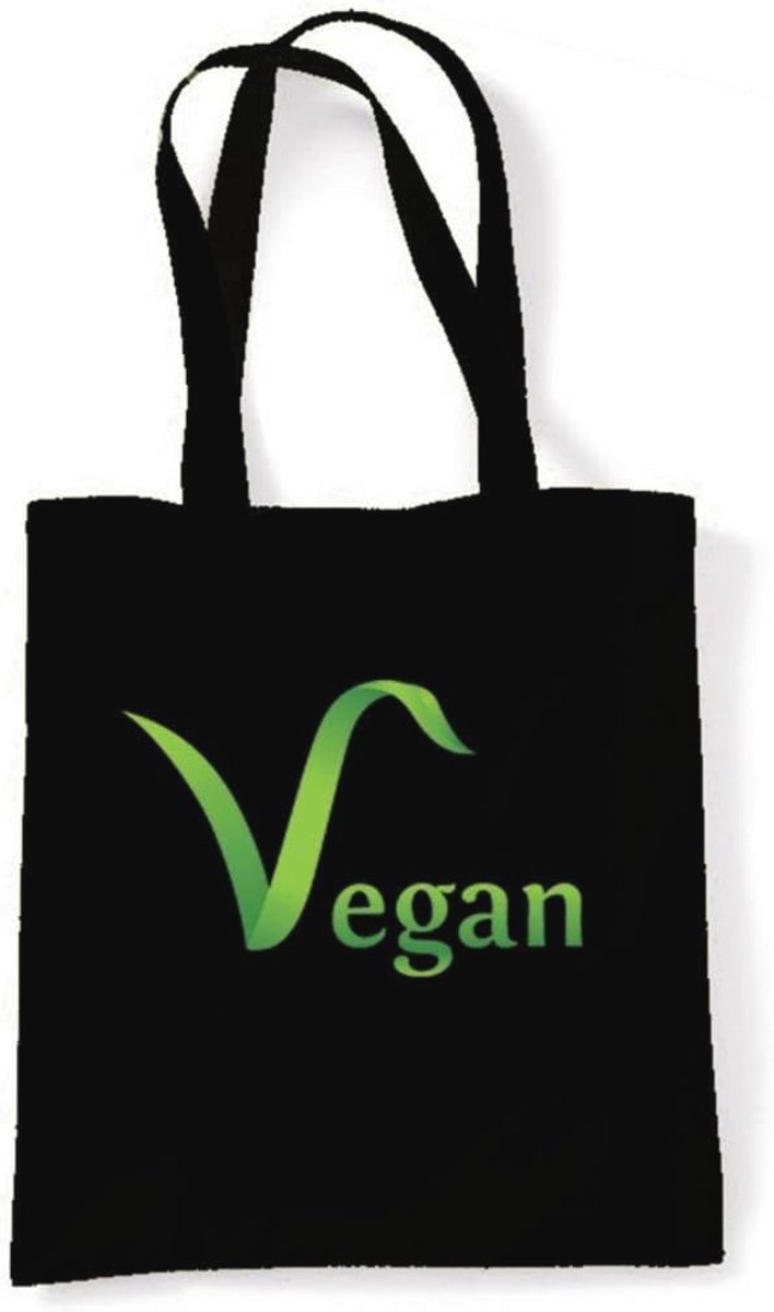 Veganistische Schoudertas voor Vrouwen - Duurzaam, Herbruikbaar en Milieuvriendelijk - Zwart, One Size