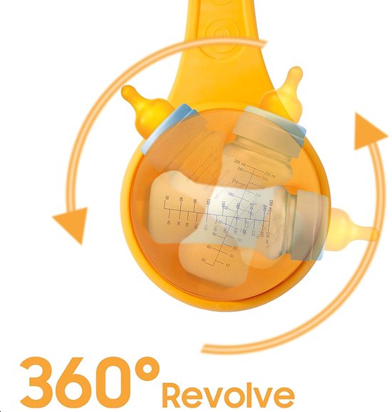 Handvrij borstvoedingsfleshouder - Siliconen fleshouder voor babyfles - Handen vrijmaken - 360° draaibaar - Bevordert de zelfstandigheid van de baby van Merkloos — afbeelding 2