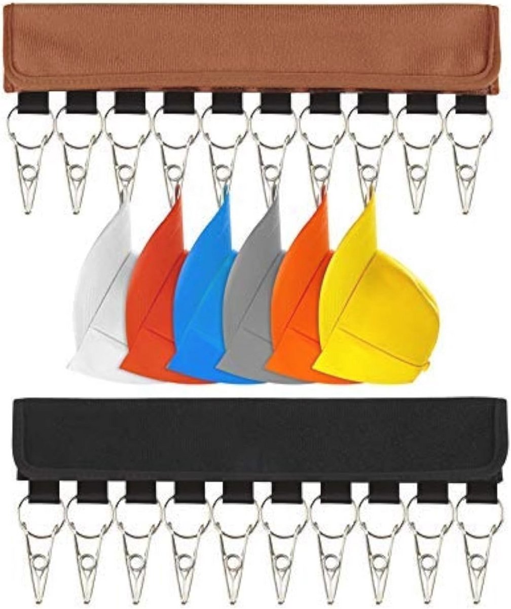 Hoed Organizer Kledinghangers - Draagbare Hoedenrekken met Clips voor Kledingkast